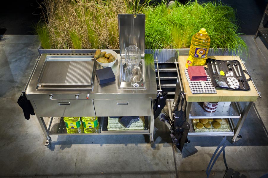 Outdoor Kitchen Unit 130 Plancha And Deep-fat Fryer