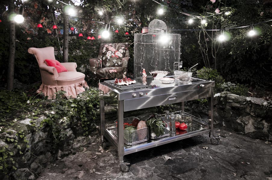 Outdoor Kitchen Unit 130 Grill And Deep-fat Fryer