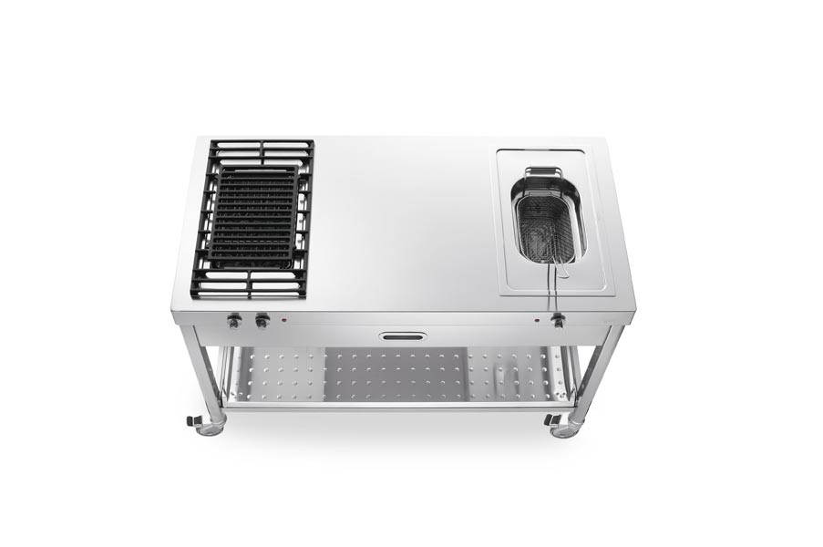 Outdoor Kitchen Unit 130 Grill And Deep-fat Fryer