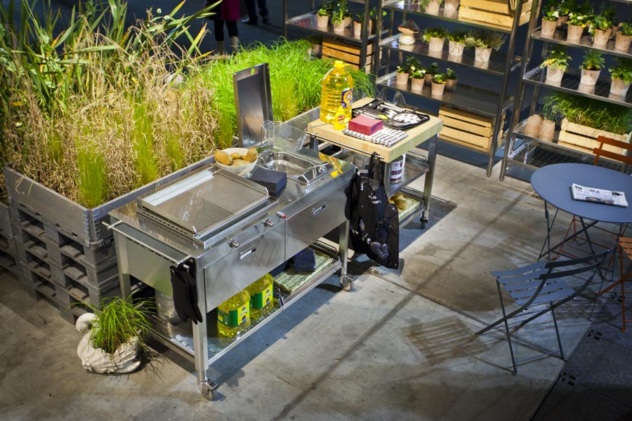Outdoor Kitchen Unit 130 Plancha And Deep-fat Fryer
