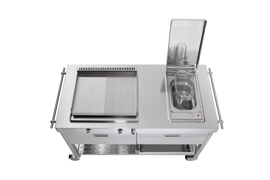 Outdoor Kitchen Unit 130 Plancha And Deep-fat Fryer