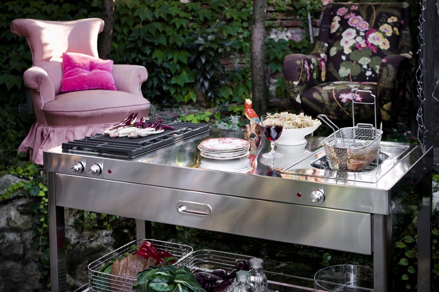 Outdoor Kitchen Unit 130 Grill And Deep-fat Fryer