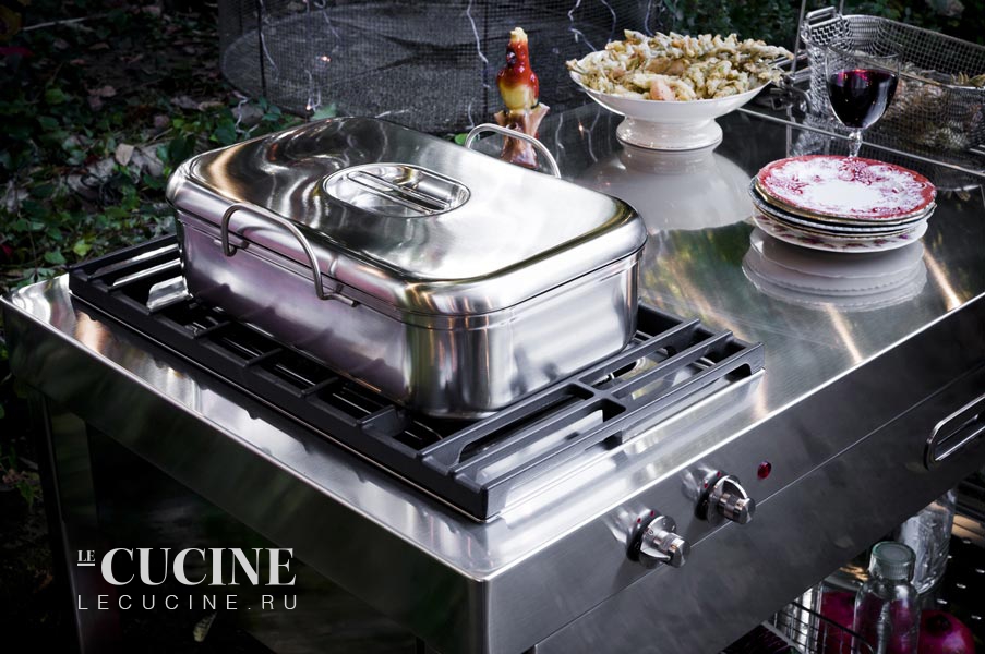 Кухня Outdoor Kitchen Unit 130 Grill And Deep-fat Fryer Alpes Inox