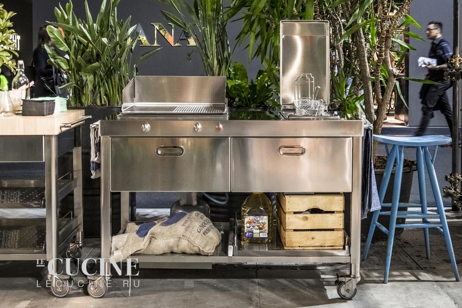 Кухня Outdoor Kitchen Unit 130 Plancha And Deep-fat Fryer 2 Alpes Inox