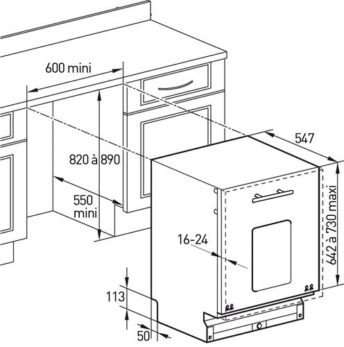 Посудомоечная машина De Dietrich DQH 740 JE 1