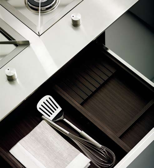 Cocina Ideco Negro Barna Vetr. Roble 68 Super Mirror