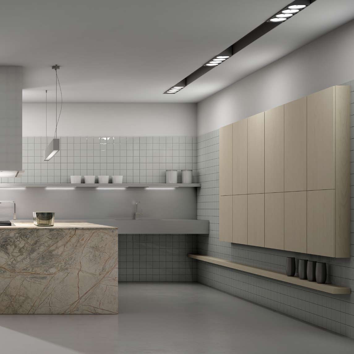 Cocina Barna Vetr. Castagne Ecologico Blanquedado Leach Antracita Maye