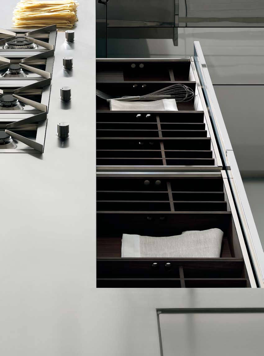 Cocina Ideco Negro Barna Vetr. Roble 68 Super Mirror