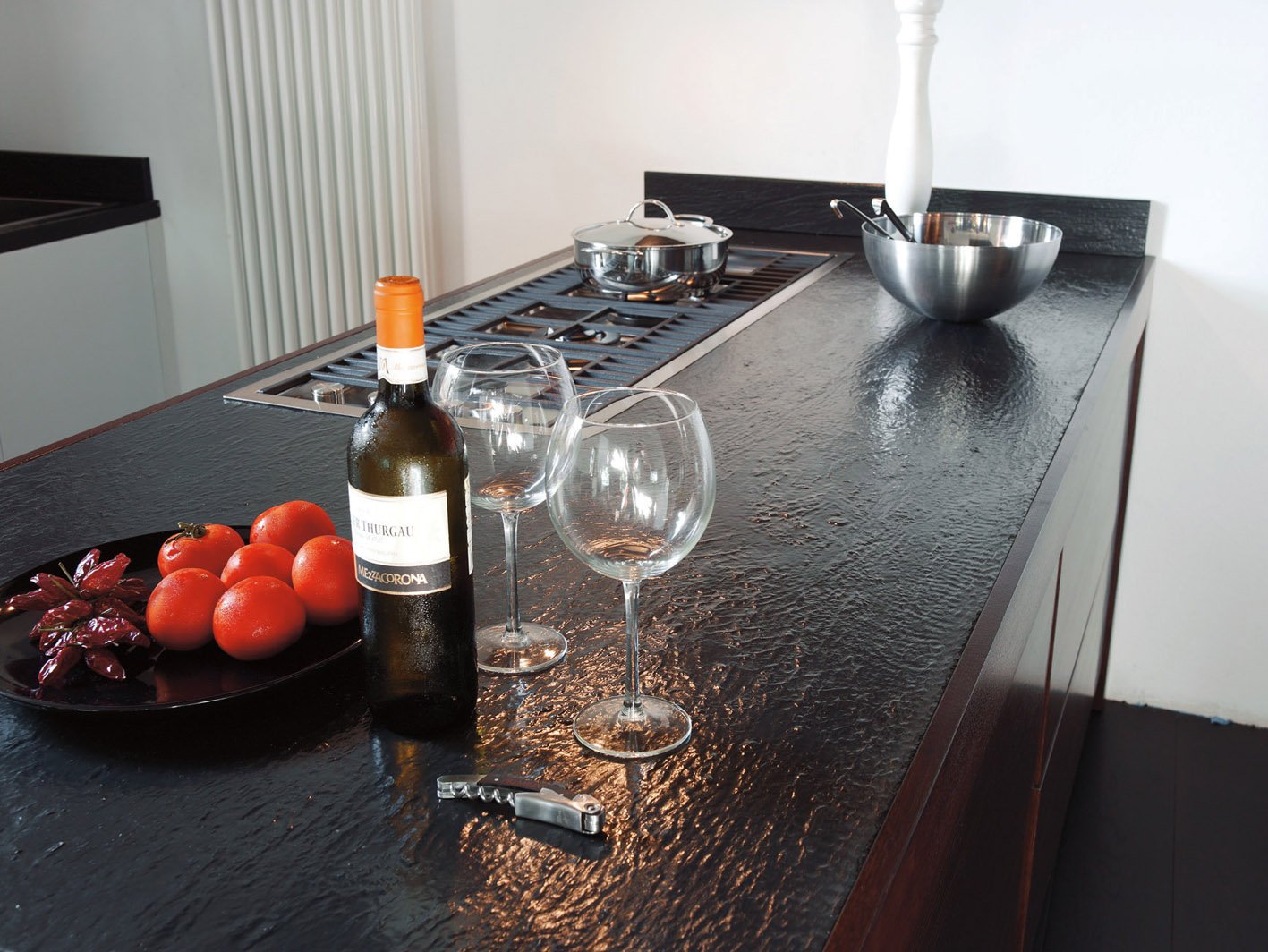 Cucina Bianco + Castagno