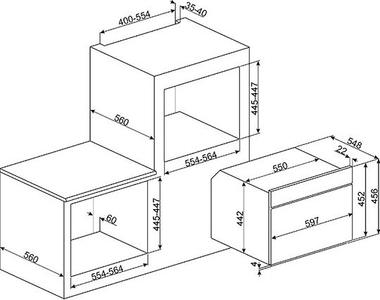Микроволновая печь Smeg SF4109M