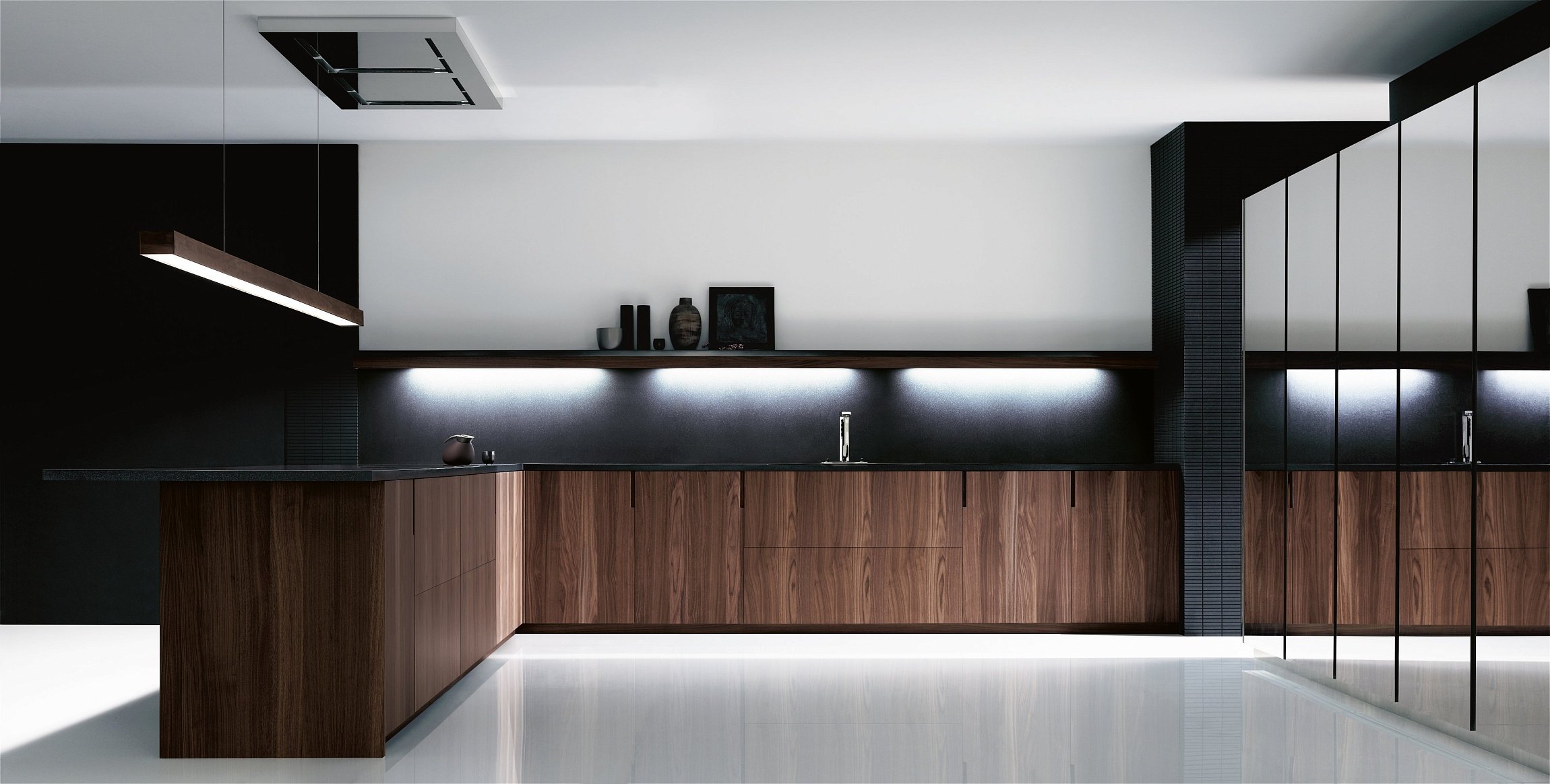 Cocina Bunotte Nogal Ent. Super Mirror