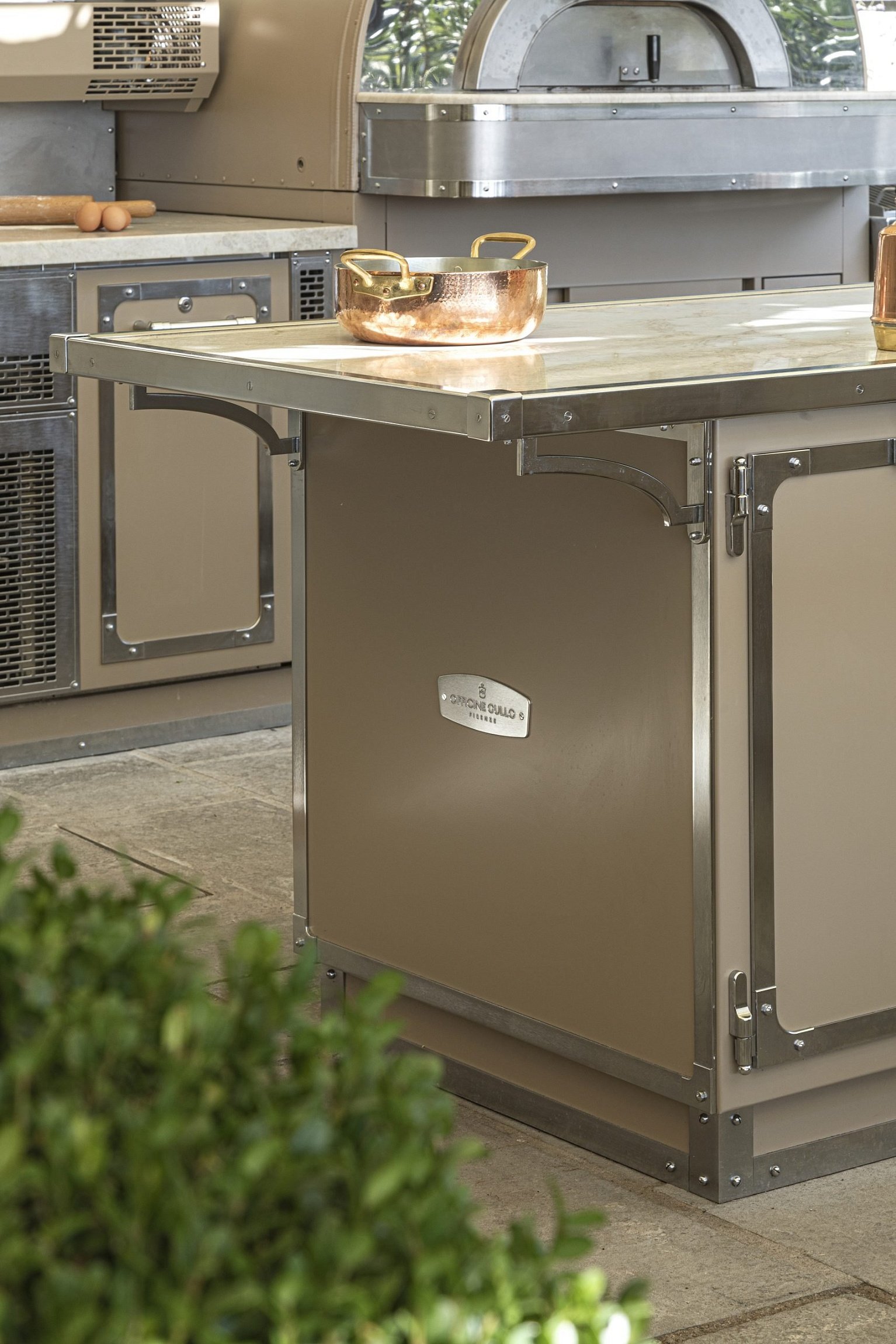 Outdoor Kitchen Beige Grigiastro