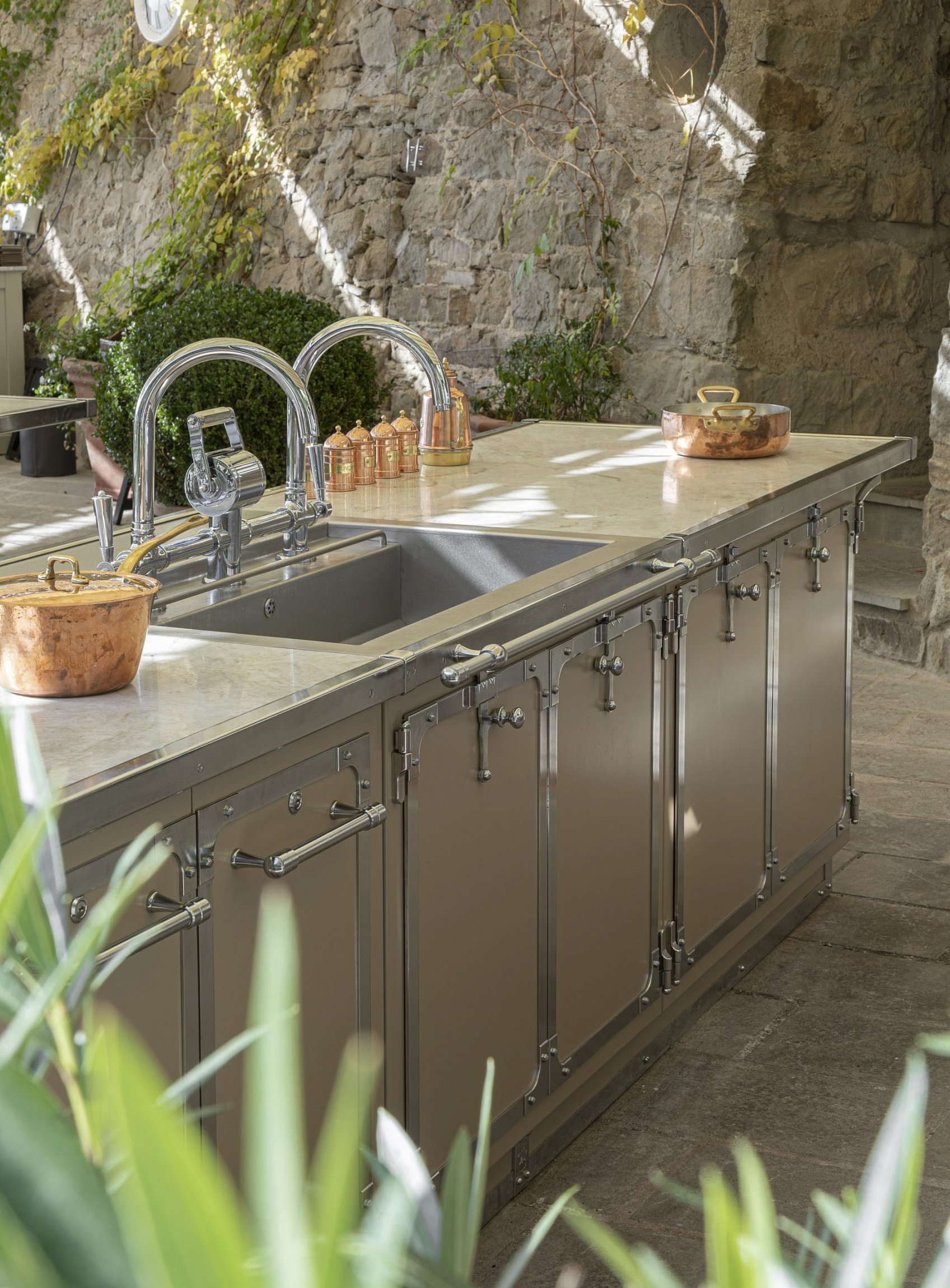 Outdoor Kitchen Beige Grigiastro