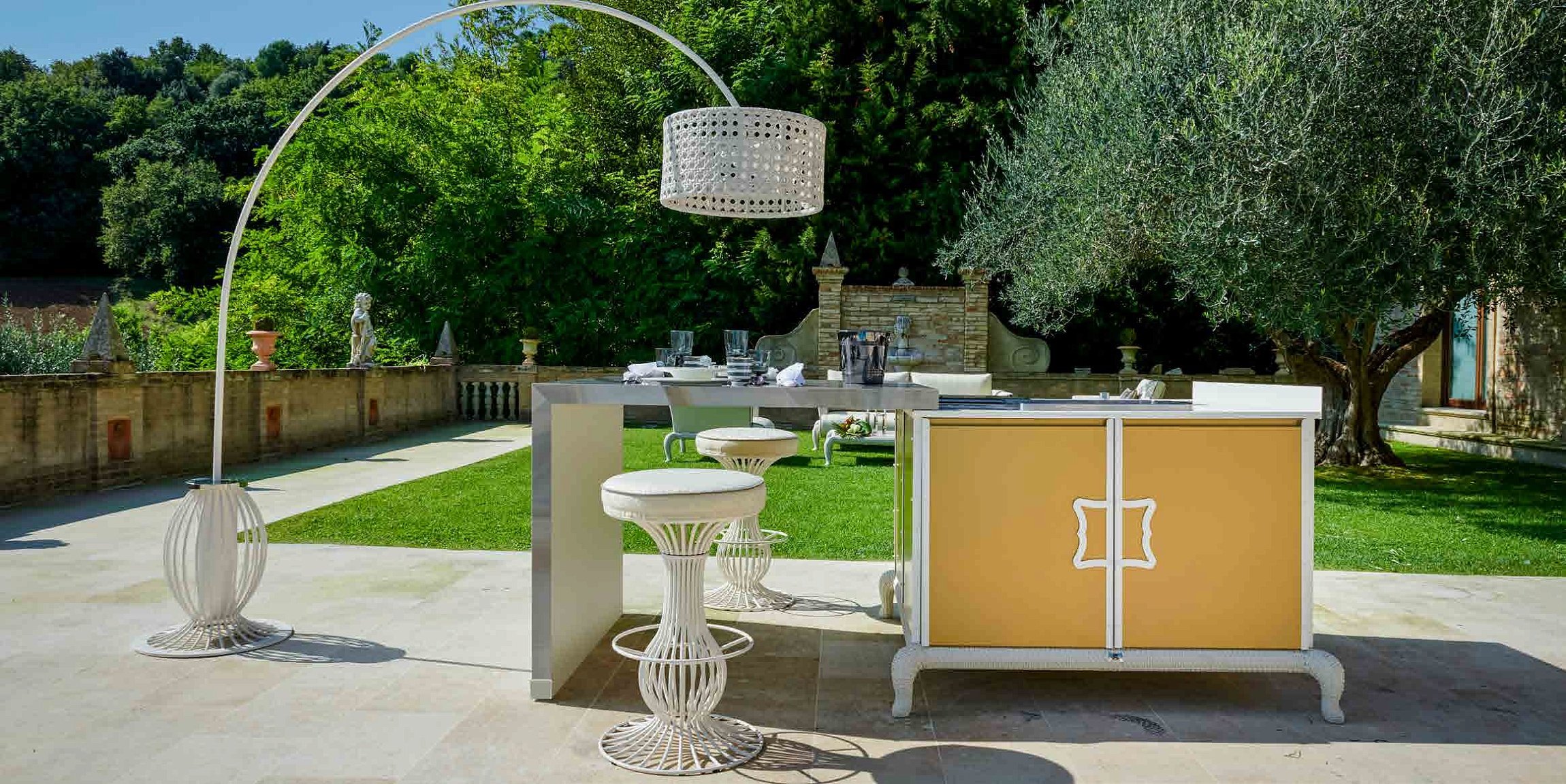 Island Kitchen with Sliding Table